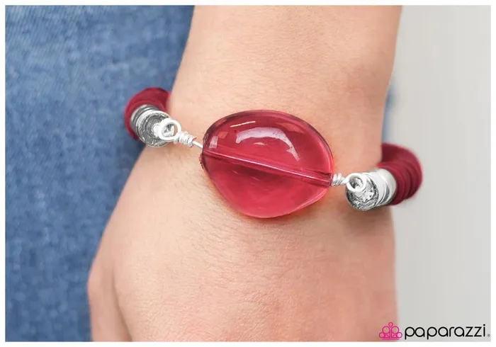 Bracelets Paparazzi Jewelry Paparazzi Bracelet Sweeter Than Punch Red