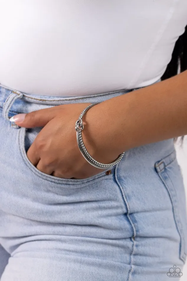 Bracelets Paparazzi Jewelry Paparazzi Bracelet Thrilling Texture White