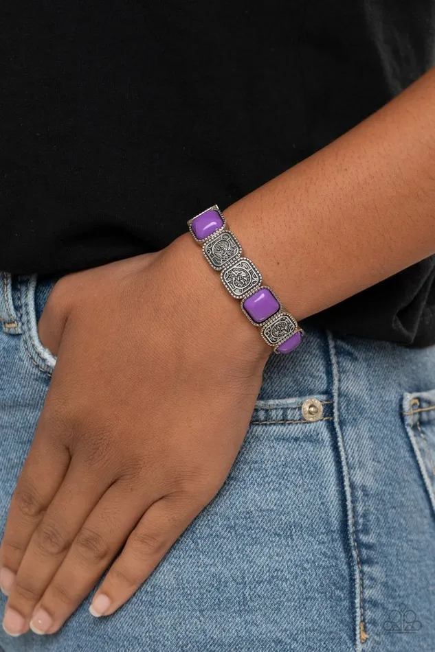 Bracelets Paparazzi Jewelry Paparazzi Bracelet Trendy Tease Purple