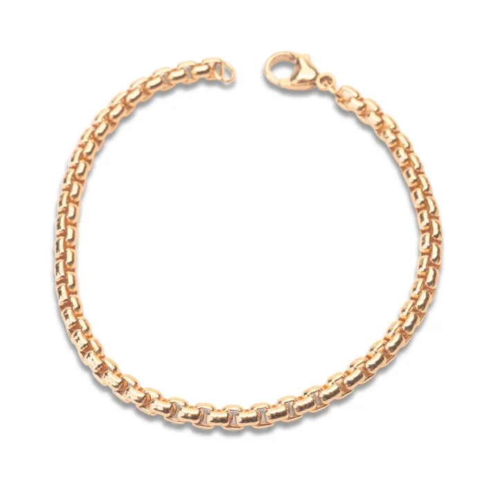 Bracelets RG Gold Filled Round Box Bracelet
