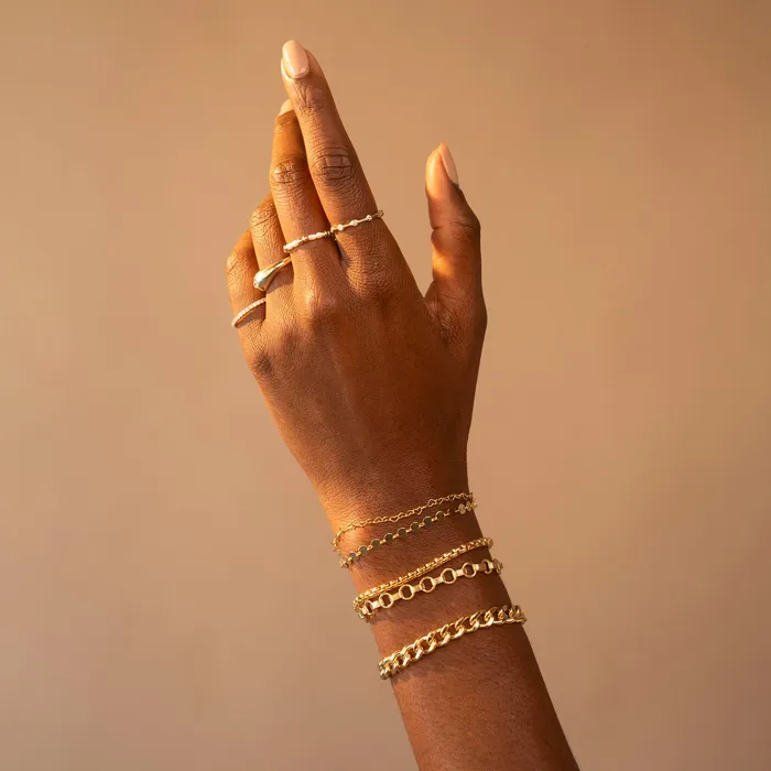 Bracelets RG Gold Filled Round Box Bracelet