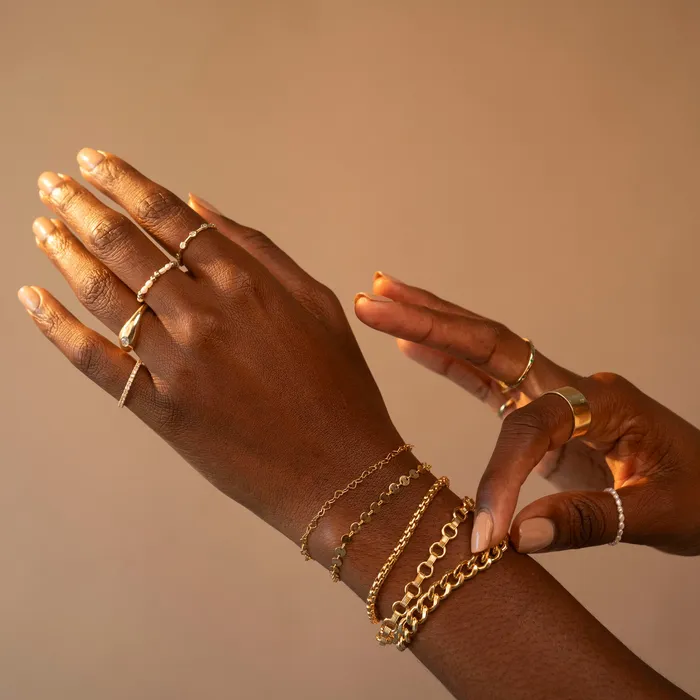 Bracelets RG Gold Filled Round Box Bracelet