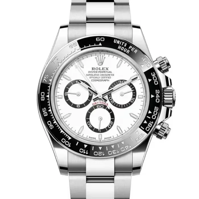 Bracelets Rolex Cosmograph Daytona 40mm Ref 126500LN White Index Dial Ceramic Bezel Stainless Steel Oyster Bracelet Mens Watch Rolex