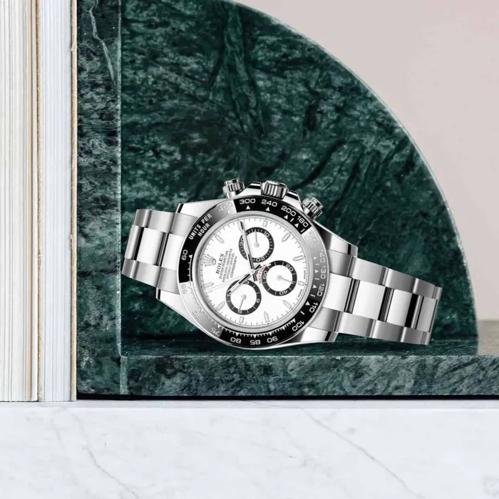 Bracelets Rolex Cosmograph Daytona 40mm Ref 126500LN White Index Dial Ceramic Bezel Stainless Steel Oyster Bracelet Mens Watch Rolex