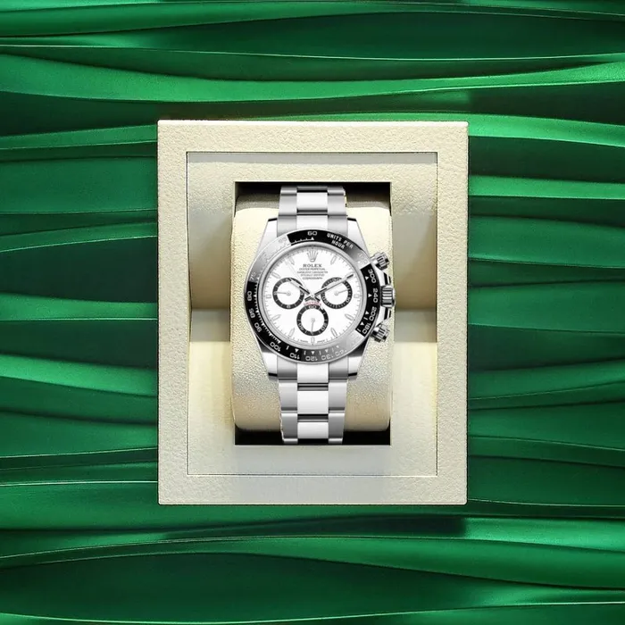 Bracelets Rolex Cosmograph Daytona 40mm Ref 126500LN White Index Dial Ceramic Bezel Stainless Steel Oyster Bracelet Mens Watch Rolex