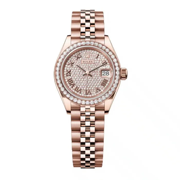 Bracelets Rolex LadyDatejust 28mm Ref 279135rbr0022 Roman Diamond Pave Dial Diamond Bezel 18K Rose Gold Jubilee Bracelet Womens Watch Rolex Bracelets Rolex LadyDatejust 28mm Ref 279135rbr0022 Roman Diamond Pave Dial Diamond Bezel 18K Rose Gold Jubilee Bracelet Womens Watch Rolex