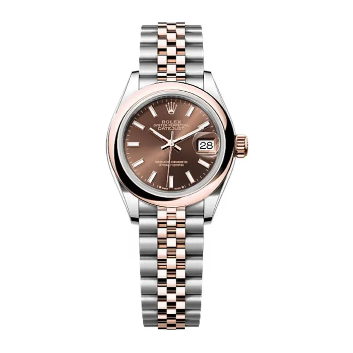 Bracelets Rolex LadyDatejust 28mm Ref 2791610017 Chocolate Stick Dial Two Tone Stainless Steel 18K Rose Gold Jubilee Bracelet Womens Watch Rolex Bracelets Rolex LadyDatejust 28mm Ref 2791610017 Chocolate Stick Dial Two Tone Stainless Steel 18K Rose Gold Jubilee Bracelet Womens Watch Rolex
