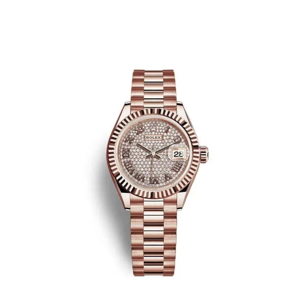Bracelets Rolex Lady Datejust 28mm Ref 2791750023 Diamond Pave Dial 18K Rose Gold President Bracelet Womens Watch Rolex Bracelets Rolex Lady Datejust 28mm Ref 2791750023 Diamond Pave Dial 18K Rose Gold President Bracelet Womens Watch Rolex