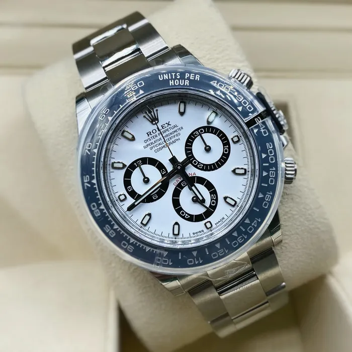 Bracelets Rolex Rolex Cosmograph Daytona Panda 40mm Ref 116500ln0001 White Index Dial Ceramic Bezel Stainless Steel Oyster Bracelet Mens Watch