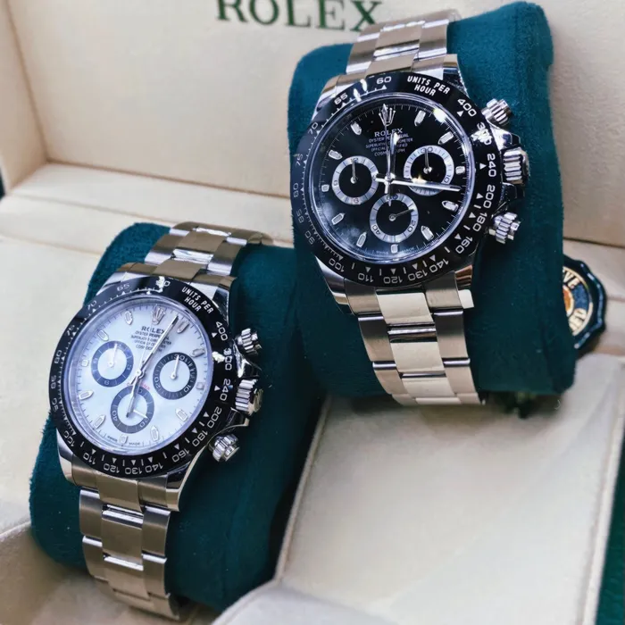 Bracelets Rolex Rolex Cosmograph Daytona Panda 40mm Ref 116500ln0001 White Index Dial Ceramic Bezel Stainless Steel Oyster Bracelet Mens Watch
