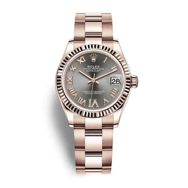 Bracelets Rolex Rolex Datejust 31mm Ref 2782750032 Rhodium Grey Dial 18K Rose Gold Oyster Bracelet Womens Watch Bracelets Rolex Rolex Datejust 31mm Ref 2782750032 Rhodium Grey Dial 18K Rose Gold Oyster Bracelet Womens Watch