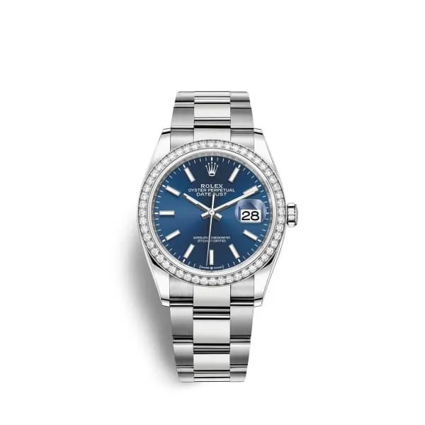 Bracelets Rolex Rolex Datejust 36mm Ref 126284rbr0010 Blue Stick Dial Diamond Bezel Stainless Steel Oyster Bracelet Watch Bracelets Rolex Rolex Datejust 36mm Ref 126284rbr0010 Blue Stick Dial Diamond Bezel Stainless Steel Oyster Bracelet Watch