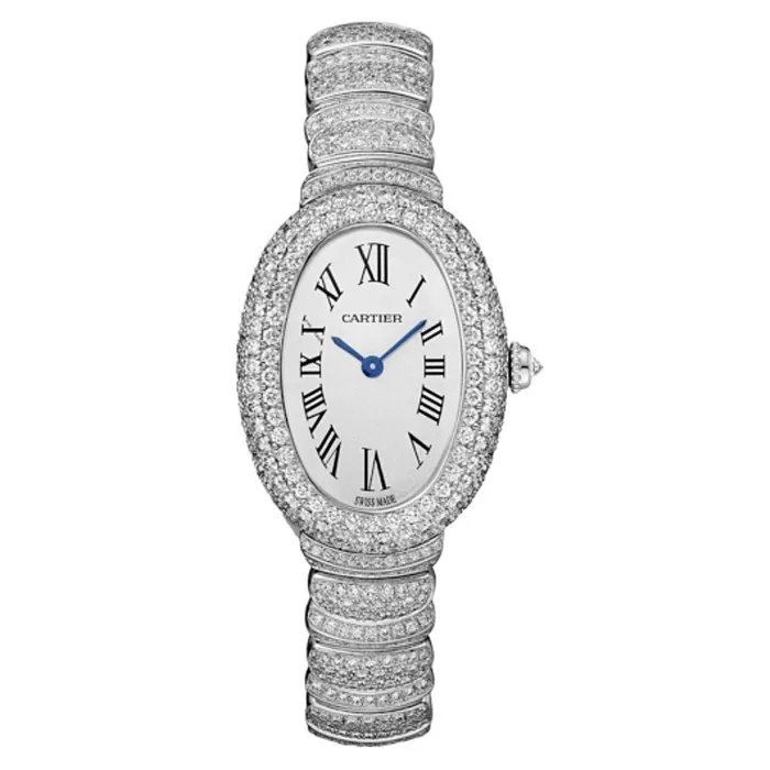 Cartier Bracelets Cartier Baignoire 314mm Womens watch Ref WJBA0021 Silver Roman Dial 18K White Gold Pave Diamond Bracelet Cartier Bracelets Cartier Baignoire 314mm Womens watch Ref WJBA0021 Silver Roman Dial 18K White Gold Pave Diamond Bracelet