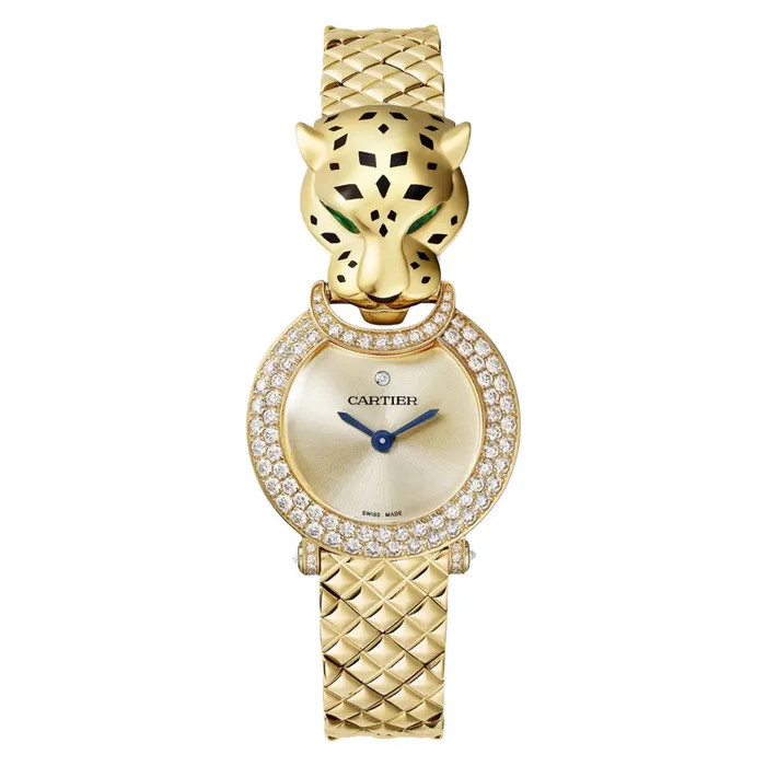 Cartier Panthere de Cartier 236mm Womens watch Ref HPI01526 Gold Dial Diamond Bezel 18K Yellow Gold Bracelet Cartier Bracelets Cartier Panthere de Cartier 236mm Womens watch Ref HPI01526 Gold Dial Diamond Bezel 18K Yellow Gold Bracelet Cartier Bracelets