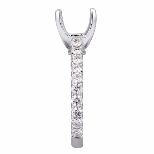 Delicate classic design solitaire setting white gold ring with dazzling 81ctw white diamonds Diamond Source NYC Rings Delicate classic design solitaire setting white gold ring with dazzling 81ctw white diamonds Diamond Source NYC Rings