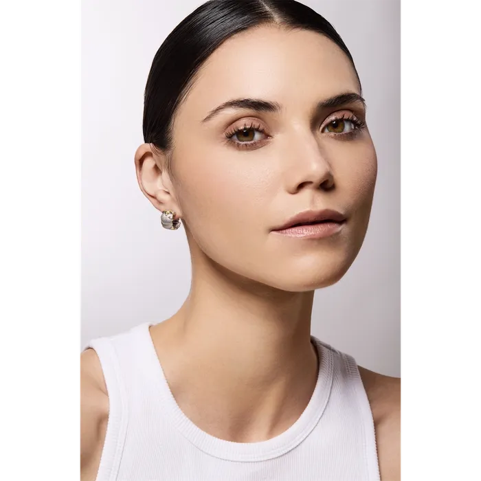 Earrings Konstantino Konstantino Kyma Collection Sterling and Gold Golden Sunbeam Wide Huggie Hoop Earrings Earrings Konstantino Konstantino Kyma Collection Sterling and Gold Golden Sunbeam Wide Huggie Hoop Earrings