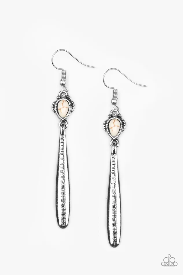 Earrings Paparazzi Earring Colorfully Canyonland White Paparazzi Jewelry