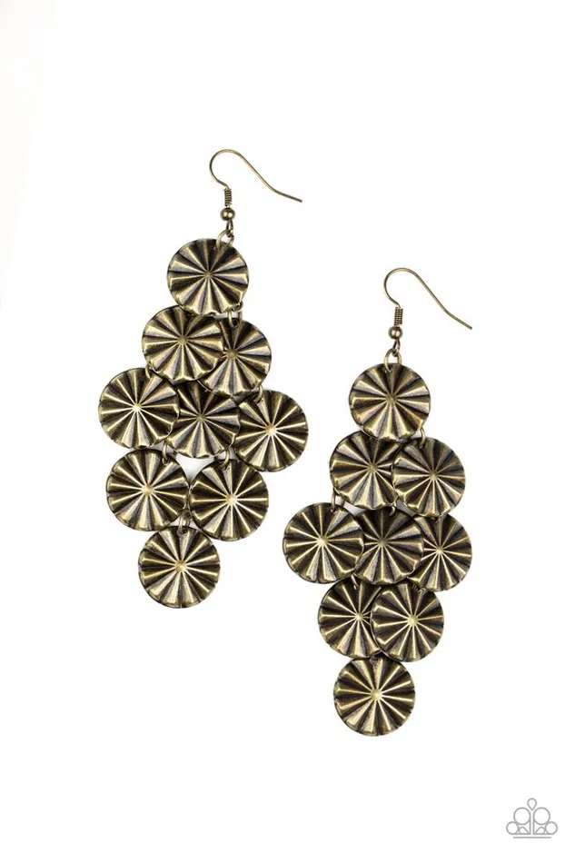 Earrings Paparazzi Earring Star Spangled Shine Brass Paparazzi Jewelry Earrings Paparazzi Earring Star Spangled Shine Brass Paparazzi Jewelry