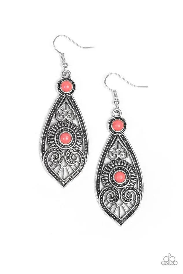 Earrings Paparazzi Earring Sweetly Siren Pink Paparazzi Jewelry