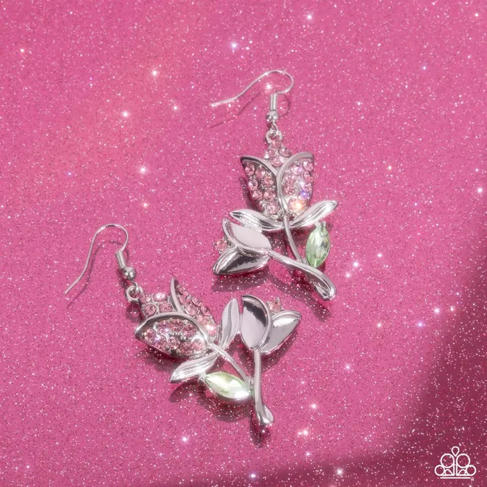 Earrings Paparazzi Earring Tulip Tradition Pink Paparazzi Jewelry Earrings Paparazzi Earring Tulip Tradition Pink Paparazzi Jewelry