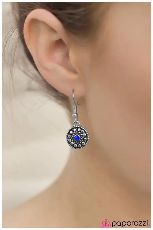 Earrings Paparazzi Jewelry Paparazzi Earring A Simpler Time Blue