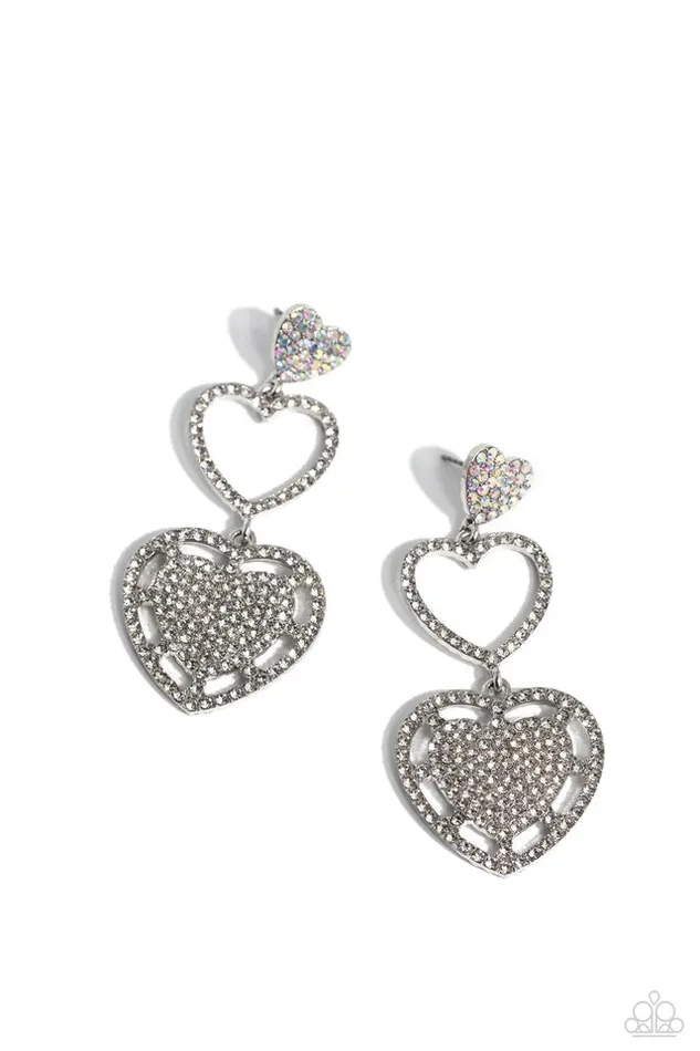 Earrings Paparazzi Jewelry Paparazzi Earring Couples Celebration White Earrings Paparazzi Jewelry Paparazzi Earring Couples Celebration White