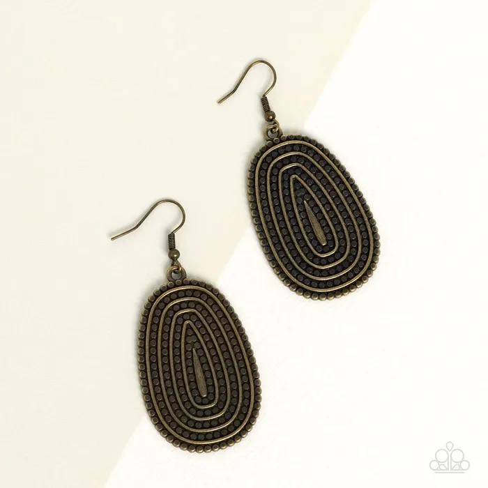 Earrings Paparazzi Jewelry Paparazzi Earring Desert Climate Brass Earrings Paparazzi Jewelry Paparazzi Earring Desert Climate Brass