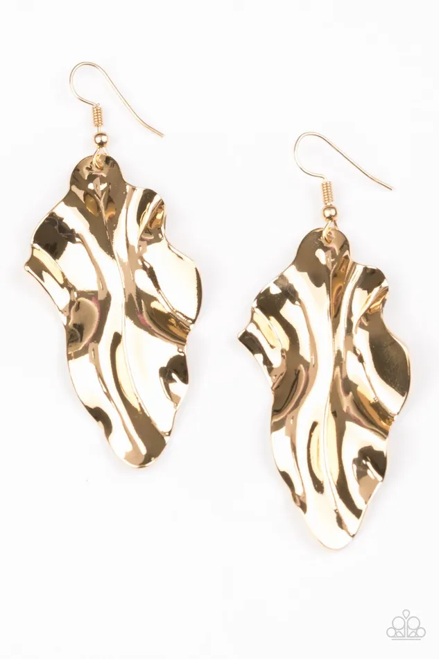 Earrings Paparazzi Jewelry Paparazzi Earring Fall Into Fall Gold