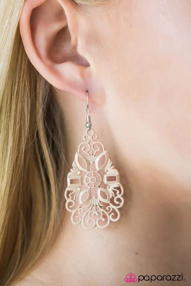 Earrings Paparazzi Jewelry Paparazzi Earring Garden Tea Party Brown