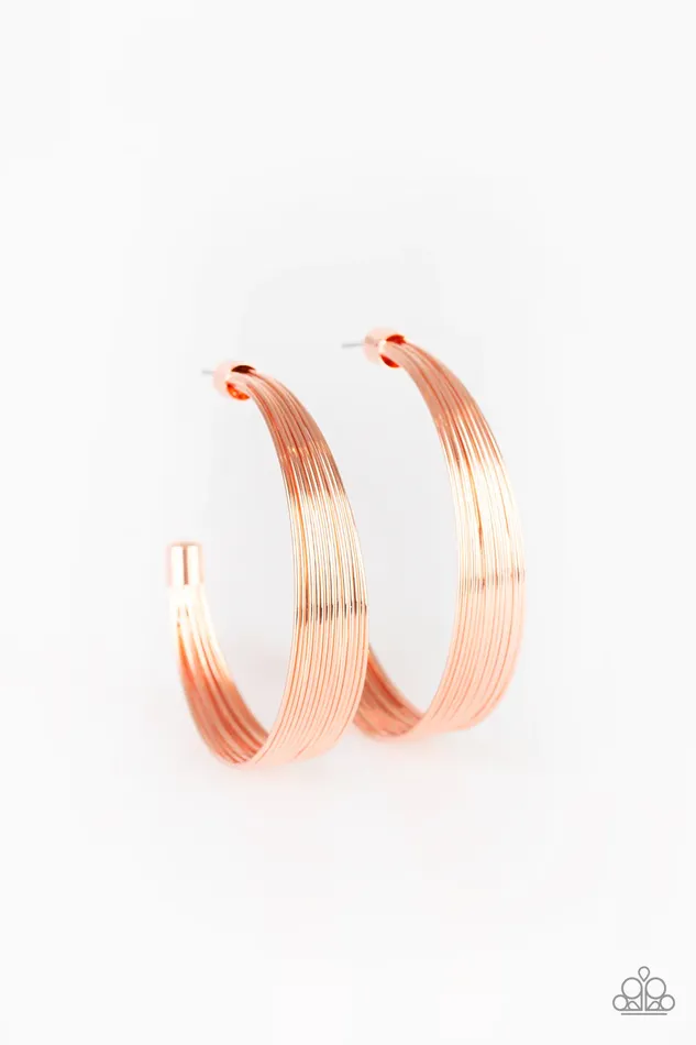 Earrings Paparazzi Jewelry Paparazzi Earring Live Wire Copper