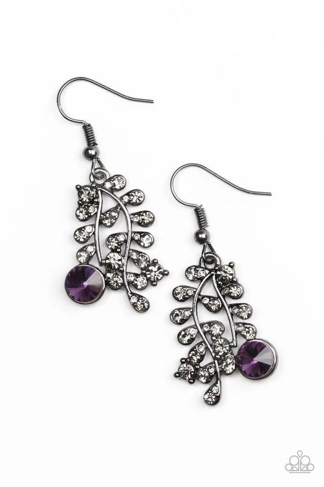Earrings Paparazzi Jewelry Paparazzi Earring Make You VINE Purple
