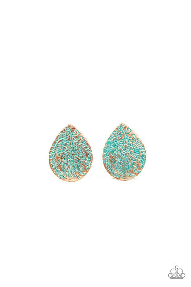 Earrings Paparazzi Jewelry Paparazzi Earring Seasonal Bliss Copper Earrings Paparazzi Jewelry Paparazzi Earring Seasonal Bliss Copper