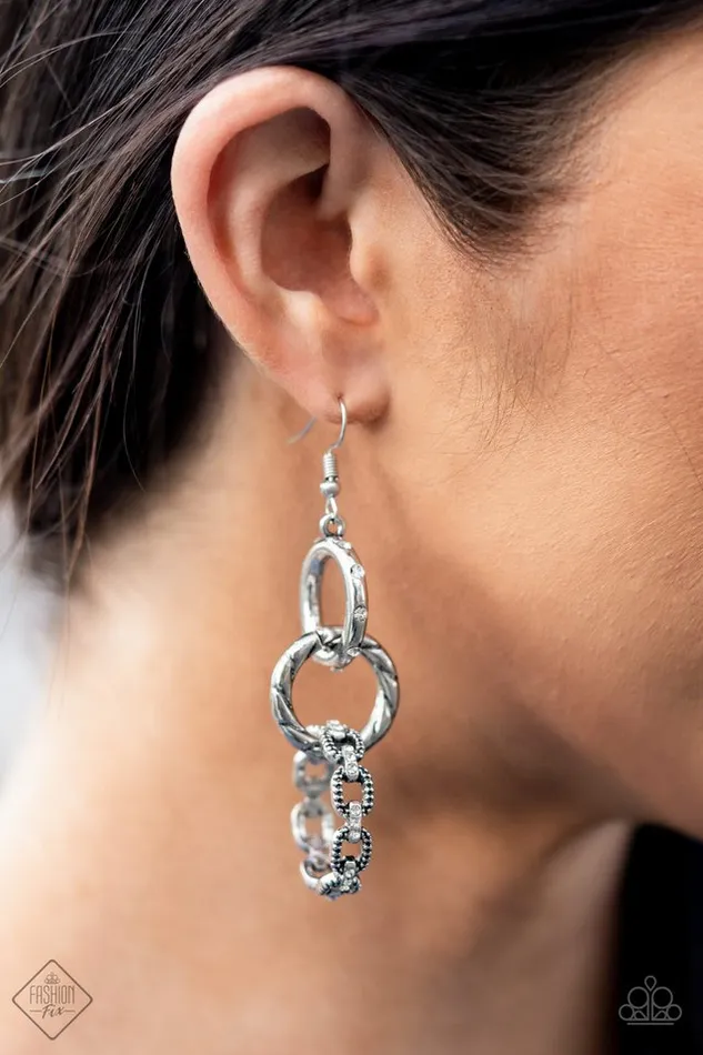 Earrings Paparazzi Jewelry Paparazzi Earring Shameless Shine White
