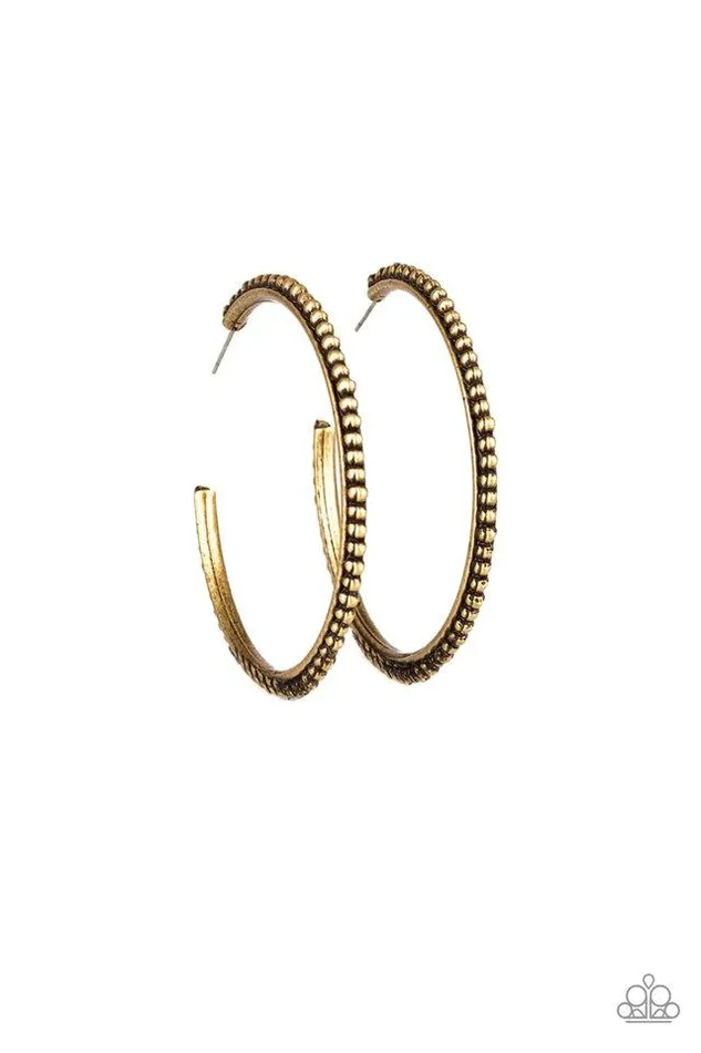 Earrings Paparazzi Jewelry Paparazzi Earring Totally On Trend Brass