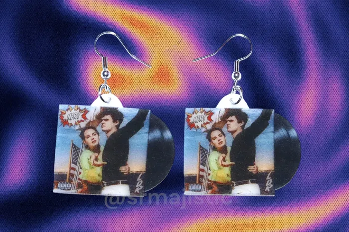 Earrings Sam Makes Things Lana Del Rey Norman Fucking Rockwell Vinyl Album Handmade Earrings