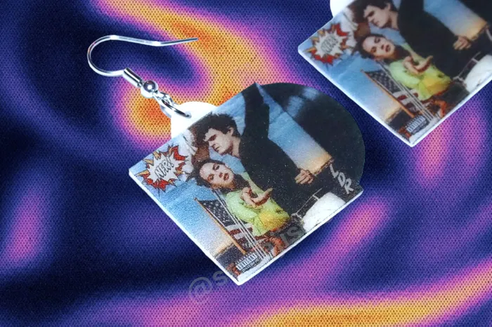 Earrings Sam Makes Things Lana Del Rey Norman Fucking Rockwell Vinyl Album Handmade Earrings