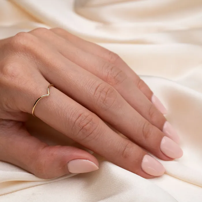 Gold Filled Chevron Ring TheRoseGypsy Rings