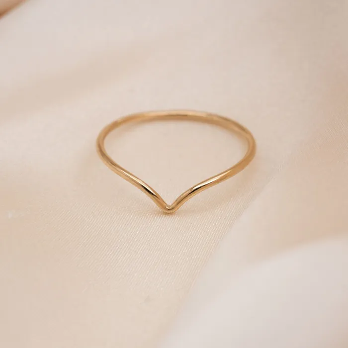 Gold Filled Chevron Ring TheRoseGypsy Rings