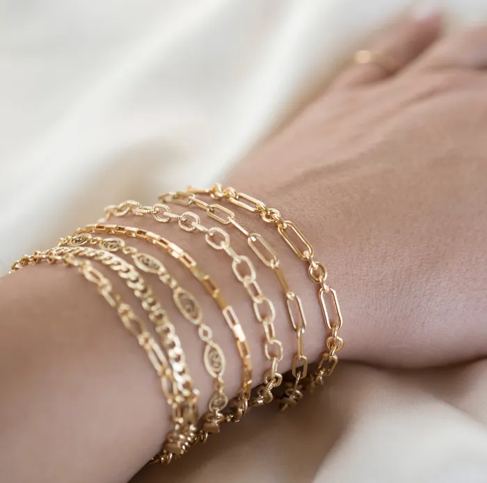 Gold Filled Curb Link Bracelet RG Bracelets