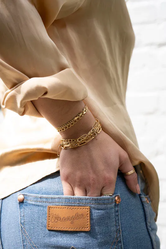 Gold Filled Curb Link Bracelet RG Bracelets