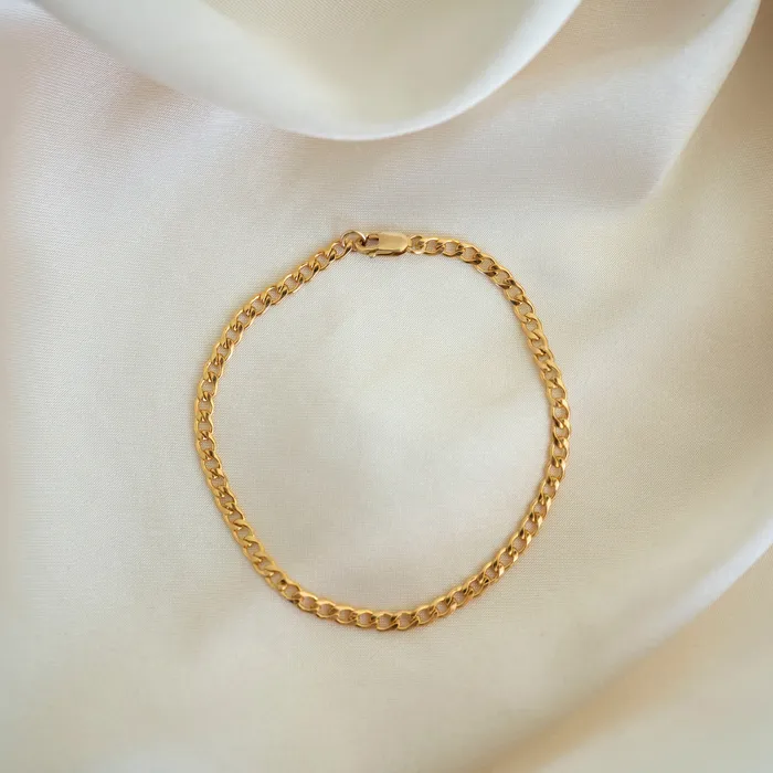 Gold Filled Curb Link Bracelet RG Bracelets