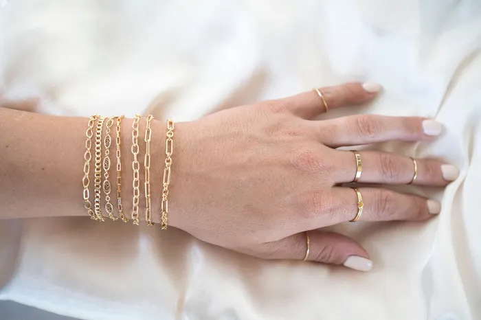 Gold Filled Curb Link Bracelet RG Bracelets