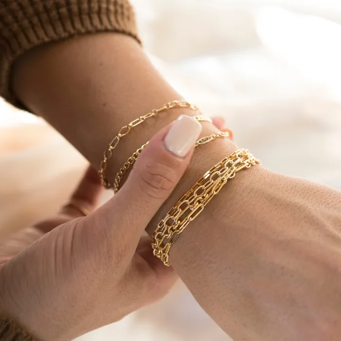 Gold Filled Curb Link Bracelet RG Bracelets