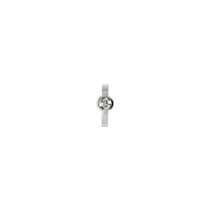 Gucci Gucci Sterling Silver Interlocking Earrings Earrings
