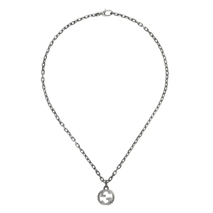 Gucci Necklaces Gucci Sterling Silver Interlocking G Necklace