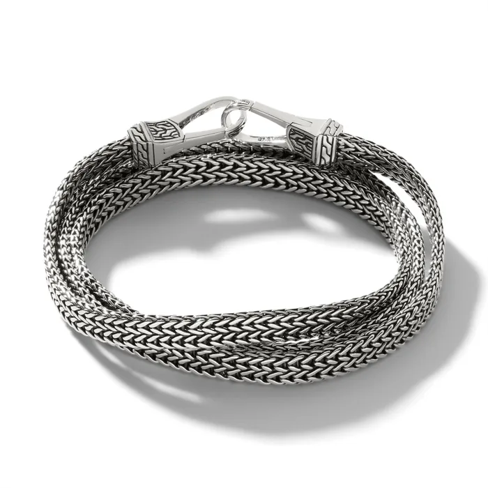 John Hardy Bracelets John Hardy Classic Chain Sterling Silver 6mm Triple Wrap Bracelet John Hardy Bracelets John Hardy Classic Chain Sterling Silver 6mm Triple Wrap Bracelet