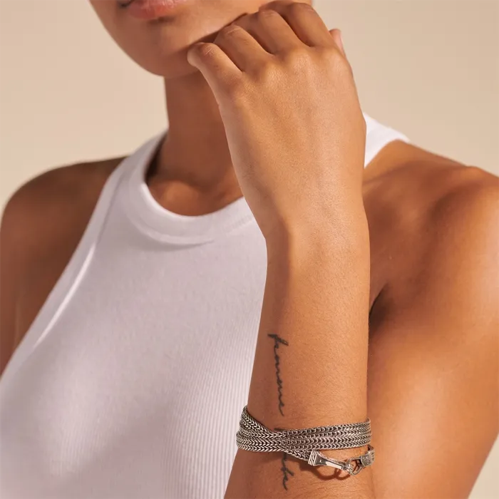 John Hardy Bracelets John Hardy Classic Chain Sterling Silver 6mm Triple Wrap Bracelet John Hardy Bracelets John Hardy Classic Chain Sterling Silver 6mm Triple Wrap Bracelet