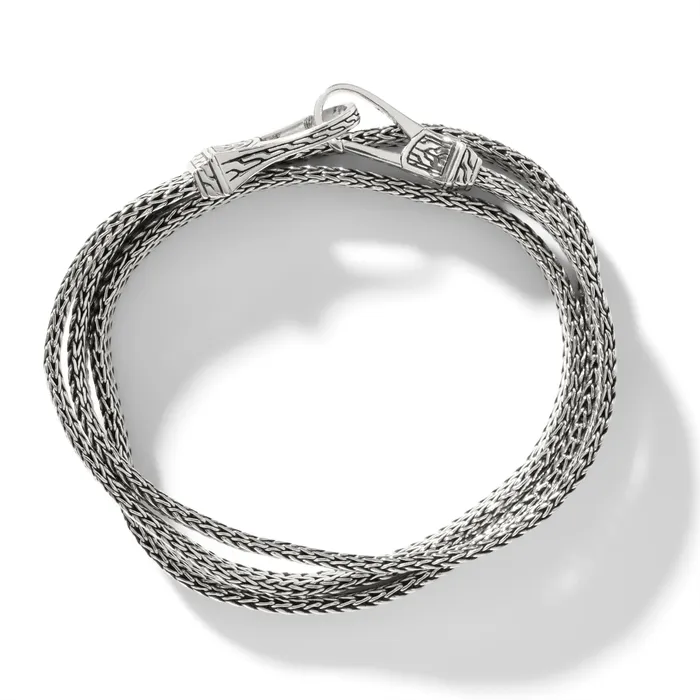 John Hardy Bracelets John Hardy Classic Chain Sterling Silver 6mm Triple Wrap Bracelet John Hardy Bracelets John Hardy Classic Chain Sterling Silver 6mm Triple Wrap Bracelet