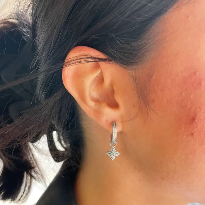 Jude Frances Camelia Hoop Earrings Jude Frances Earrings