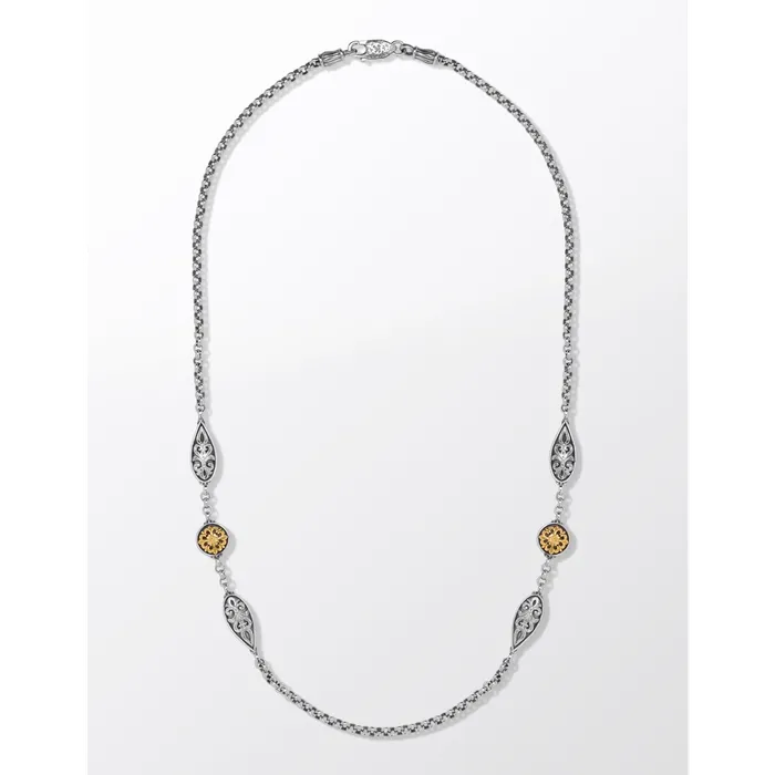 Konstantino Necklaces Konstantino 1993 Collection Silver and Gold 2Unit Station Necklace Konstantino Necklaces Konstantino 1993 Collection Silver and Gold 2Unit Station Necklace